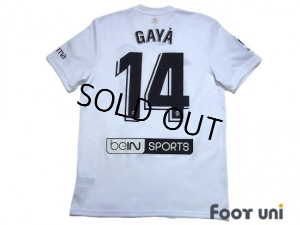 Photo2: Valencia 2018-2019 Home Centenario Shirt #14 Jose Luis Gaya La Liga Patch/Badge (2)