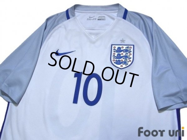 Photo3: England Euro 2016 Home Shirt #10 Rooney (3)
