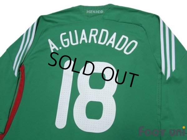 Photo4: Mexico 2008-2009 Home Three quarter sleeve Shirt #18 Andres Guardado (4)