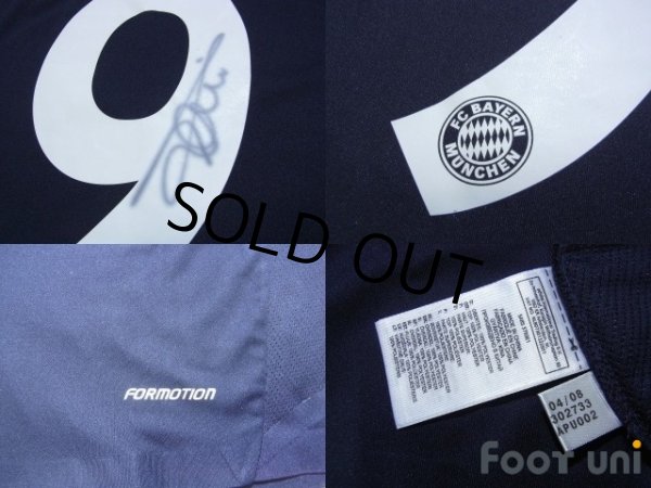 Photo8: Bayern Munchen2008-2009 Away Player Long Sleeve Autographed Shirt #9 Toni Bundesliga Patch/Badge (8)