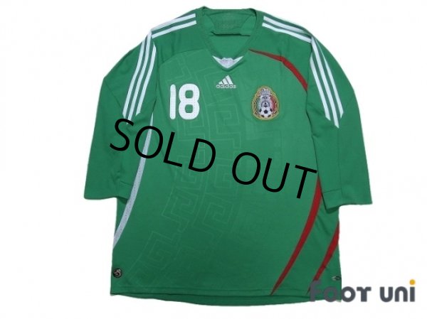 Photo1: Mexico 2008-2009 Home Three quarter sleeve Shirt #18 Andres Guardado (1)