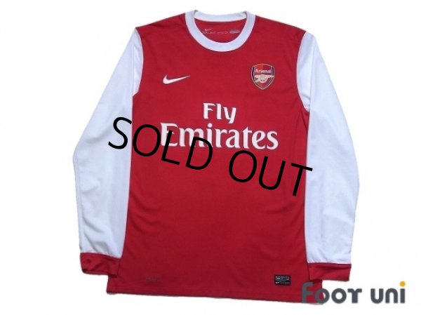 Photo1: Arsenal 2011-2012 Home Long Sleeve Shirt #4 Cesc Fàbregas (1)