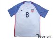 Photo1: USA 2016 Home Shirt #8 Clint Dempsey (1)