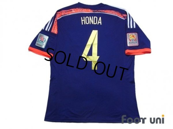 Photo2: Japan 2015 Home Shirt #4 Keisuke Honda AFC ASIAN CUP Australia 2015 Patch/Badge w/tags (2)