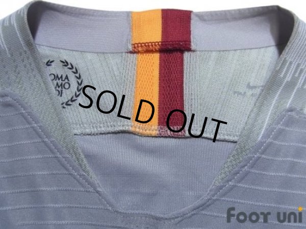 Photo5: AS Roma 2018-2019 Away Authentic Shirt #9 Edin Dzeko Champions League Patch/Badge (5)