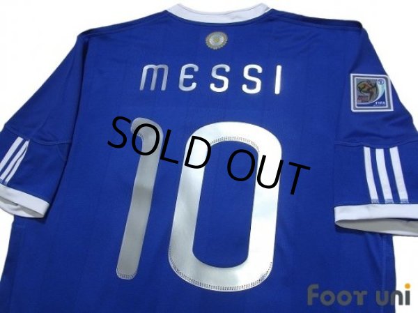 Photo4: Argentina 2010 Away Shirt #10 Messi 2010 South Africa FIFA World Cup Patch/Badge (4)