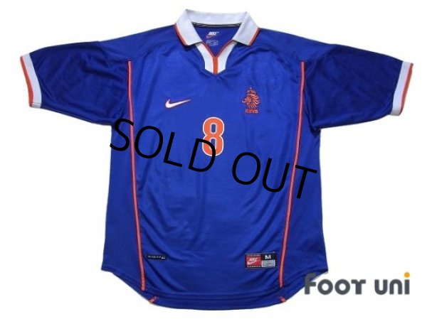 Photo1: Netherlands 1998 Away Shirt #8 Bergkamp (1)