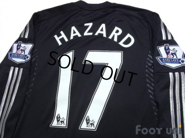Photo4: Chelsea 2013-2014 3rd Authentic Long Sleeve Shirt #17 Hazard BARCLAYS PREMIER LEAGUE Patch/Badge (4)