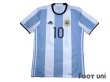 Photo1: Argentina 2016 Home Shirt #10 Messi w/tags (1)