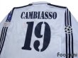 Photo4: Real Madrid 2002-2003 Home Long Sleeve Shirt #19 Cambiasso Centenario Patch/Badge (4)