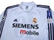 Photo3: Real Madrid 2002-2003 Home Long Sleeve Shirt #19 Cambiasso Centenario Patch/Badge (3)