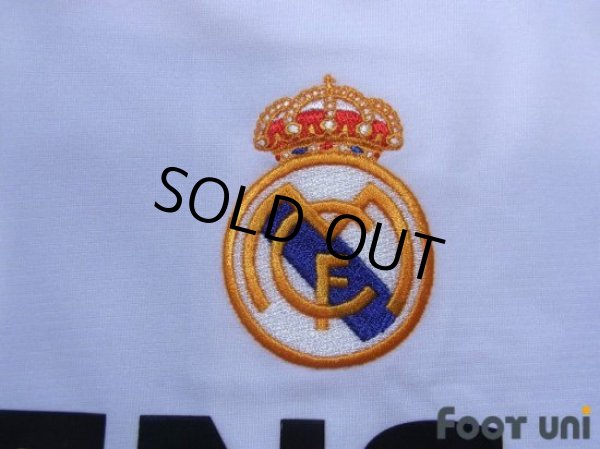 Photo6: Real Madrid 2002-2003 Home Long Sleeve Shirt #19 Cambiasso Centenario Patch/Badge (6)