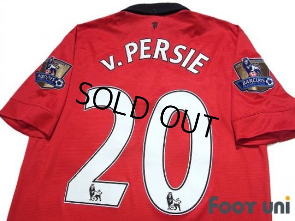 Photo4: Manchester United 2013-2014 Home Shirt #20 van Persie Champions Patch/Badge (4)