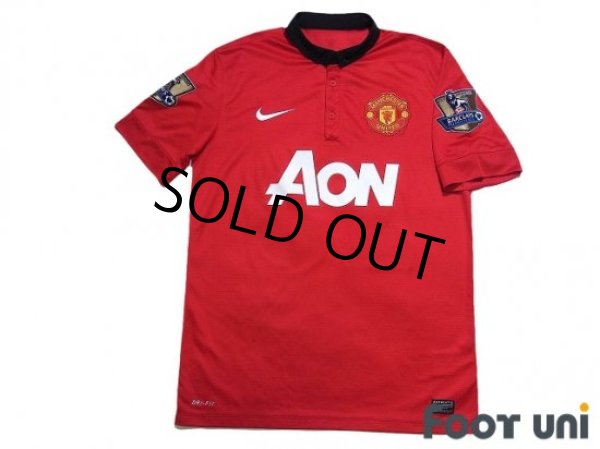 Photo1: Manchester United 2013-2014 Home Shirt #20 van Persie Champions Patch/Badge (1)