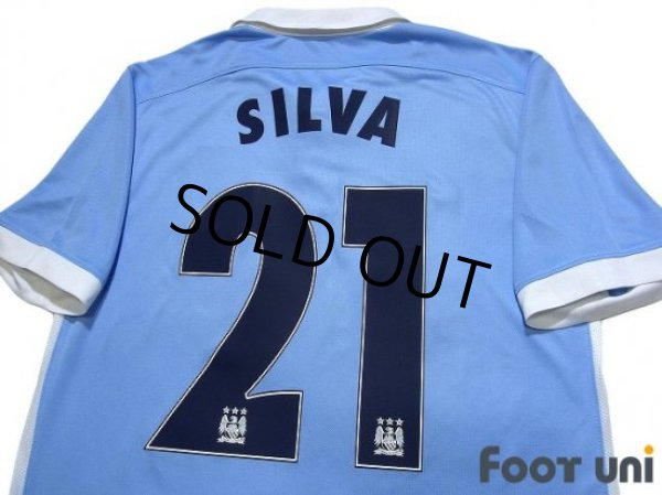 Photo4: Manchester City 2015-2016 Home Shirt #21 David Silva (4)