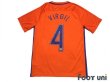 Photo2: Netherlands 2016 Home Shirt #4 Virgil van Dijk (2)