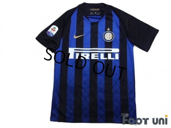 Photo1: Inter Milan 2018-2019 Home Shirt #37 Milan Skrinia Serie A Tim Patch/Badge (1)