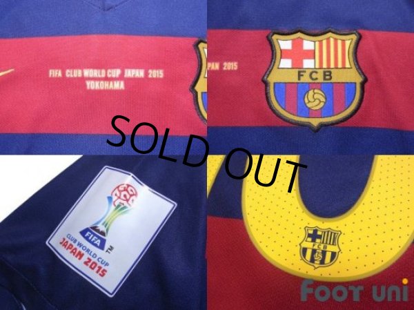 Photo7: FC Barcelona 2015-2016 Home Shirt #10 Messi FIFA Club World Cup Japan 2015 Patch/Badge w/tags (7)