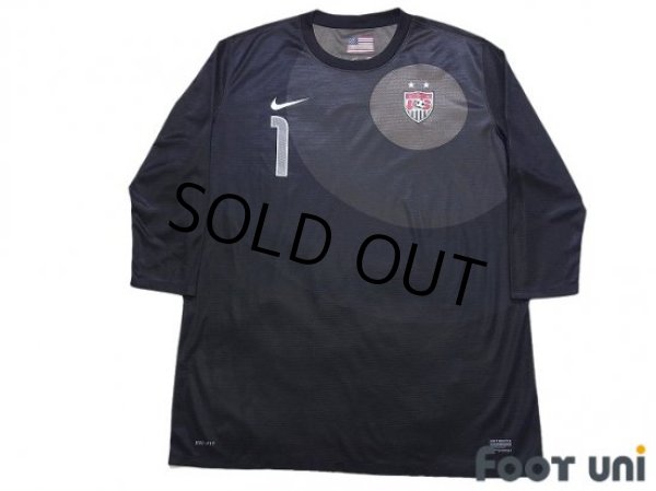 Photo1: USA Women's 2008 GK Three quarter sleeve Shirt #1 Hope Solo w/tags (1)