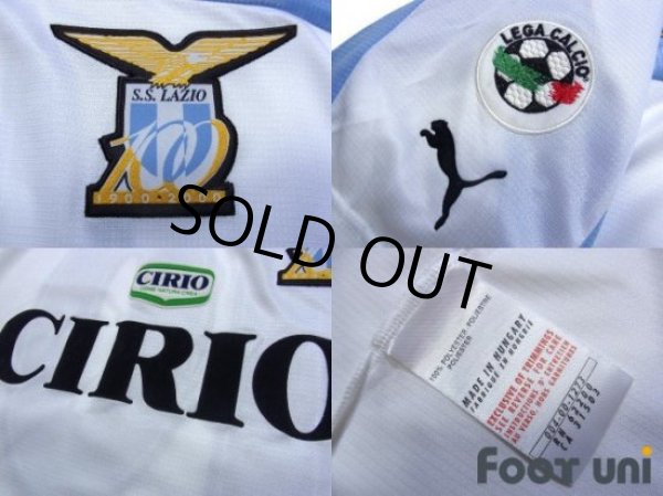 Photo8: Lazio 1999-2000 Home Centenario Shirt #10 Mancini Lega Calcio Patch/Badge (8)