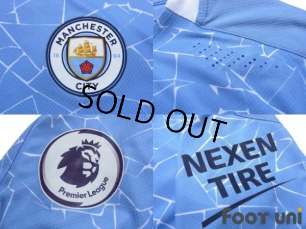 Photo6: Manchester City 2020-2021 Home Authentic Shirt and Shorts Set #17 De Bruyne (6)