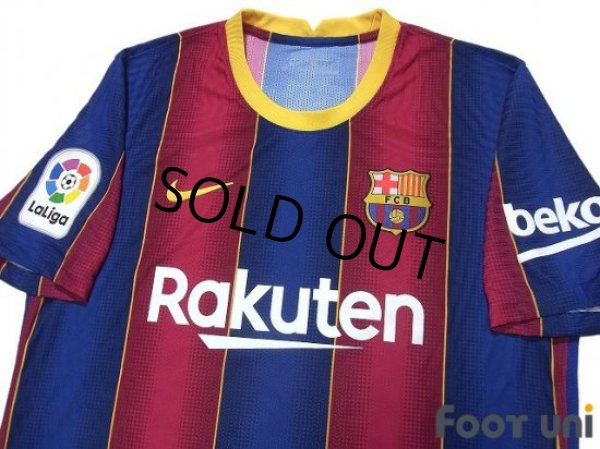 Photo3: FC Barcelona 2020-2021 Home Authentic Shirt and Shorts Set #10 Messi La Liga Patch/Badge (3)
