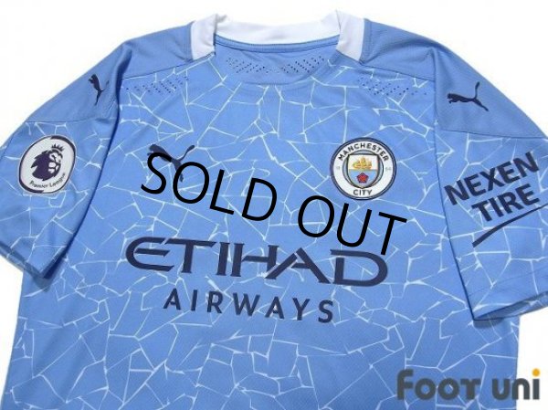 Photo3: Manchester City 2020-2021 Home Authentic Shirt and Shorts Set #17 De Bruyne (3)