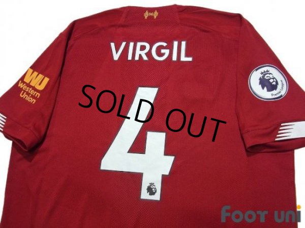 Photo4: Liverpool 2019-2020 Home Shirt #4 Virgil van Dijk Premier League Patch/Badge (4)
