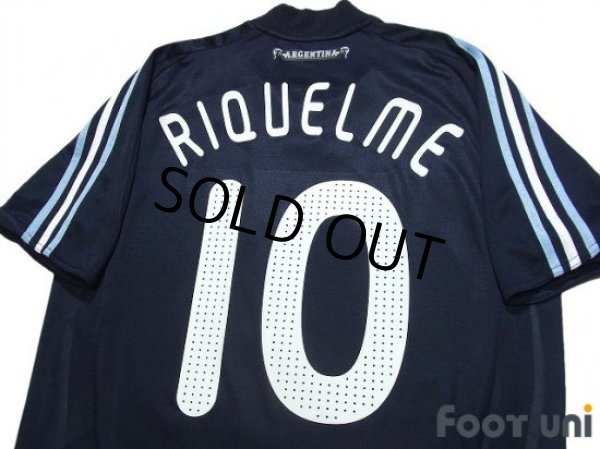 Photo4: Argentina 2008 Away Shirt #10 Riquelme (4)