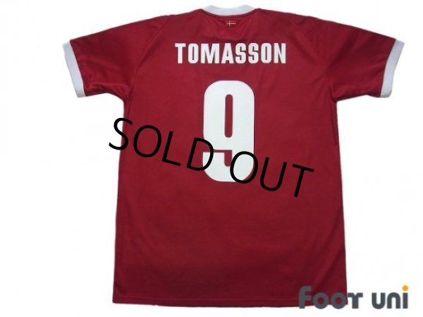 Photo2: Denmark 2002 Home Shirt #9 Tomasson (2)
