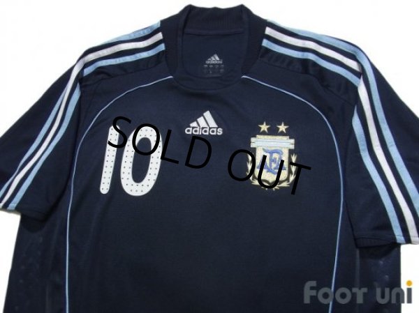 Photo3: Argentina 2008 Away Shirt #10 Riquelme (3)