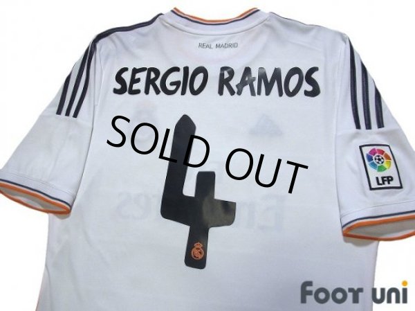 Photo4: Real Madrid 2013-2014 Home Shirt #4 Sergio Ramos LFP Patch/Badge w/tags (4)