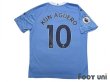 Photo2: Manchester City 2020-2021 Home Shirt #10 Kun Aguero Premier League Patch/Badge (2)