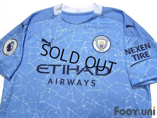 Photo3: Manchester City 2020-2021 Home Shirt #10 Kun Aguero Premier League Patch/Badge (3)