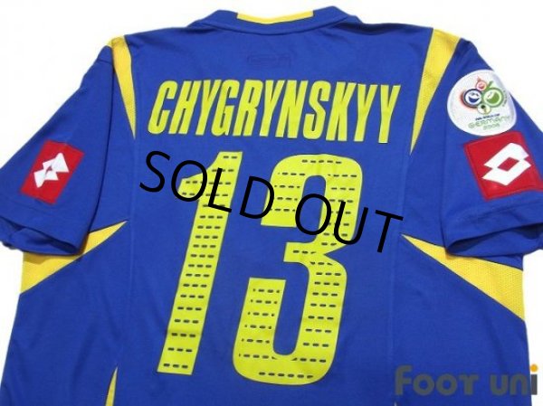 Photo4: Ukraine 2006 Away Shirt #13 Chygrynskyy FIFA World Cup 2006 Germany Patch/Badge (4)