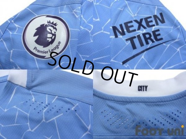 Photo6: Manchester City 2020-2021 Home Authentic Shirt and Shorts Set #7 Sterling (6)