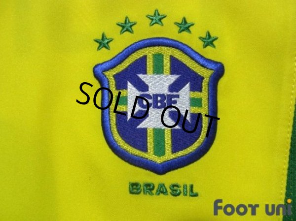 Photo6: Brazil 2002 Home Shirt #9 Ronaldo 2002 FIFA World Cup Korea Japan Patch/Badge (6)