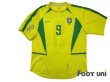 Photo1: Brazil 2002 Home Shirt #9 Ronaldo 2002 FIFA World Cup Korea Japan Patch/Badge (1)