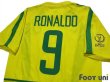 Photo4: Brazil 2002 Home Shirt #9 Ronaldo 2002 FIFA World Cup Korea Japan Patch/Badge (4)