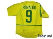 Photo2: Brazil 2002 Home Shirt #9 Ronaldo 2002 FIFA World Cup Korea Japan Patch/Badge (2)