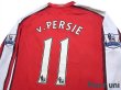 Photo4: Arsenal 2008-2010 Home Long Sleeve Shirt #11 Robin van Persie BARCLAYS PREMIER LEAGUE Patch/Badge (4)