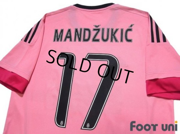 Photo4: Juventus 2015-2016 Away Shirt #17 Mario Mandzukic (4)