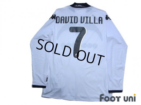 Photo2: Valencia 2009-2010 Home Long Sleeve Shirt #7 David Villa 90th Anniversary w/tags (2)