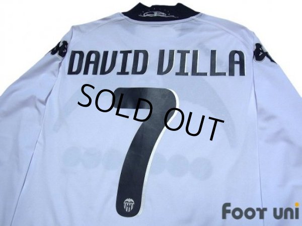 Photo4: Valencia 2009-2010 Home Long Sleeve Shirt #7 David Villa 90th Anniversary w/tags (4)