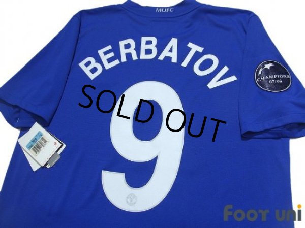 Photo4: Manchester United 2008-2009 3rd Shirt #9 Berbatov 40th anniversary embroidery w/tags (4)