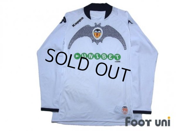 Photo1: Valencia 2009-2010 Home Long Sleeve Shirt #7 David Villa 90th Anniversary w/tags (1)