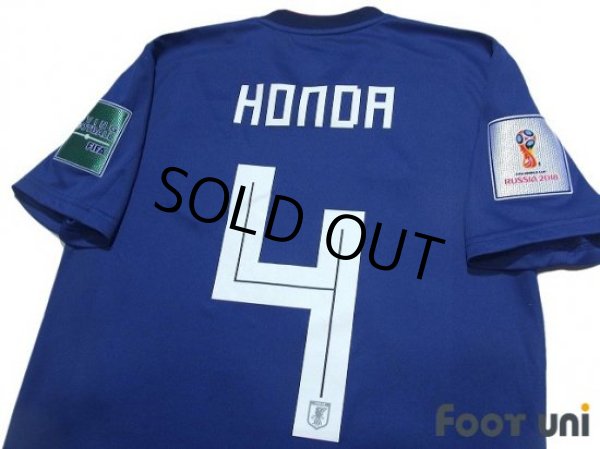 Photo4: Japan 2018 Home Shirt #4 Keisuke Honda FIFA World Cup Russia 2018 Patch/Badge (4)