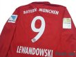 Photo4: Bayern Munchen 2016-2017 Home Long Sleeve Shirt #9 Lewandowski Bundesliga Patch/Badge (4)