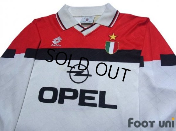 Photo3: AC Milan 1994-1995 Away Long Sleeve Shirt #6 Scudetto Patch/Badge (3)
