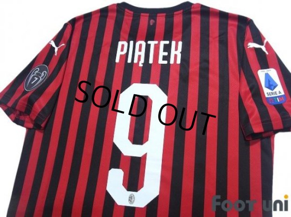 Photo4: AC Milan 2019-2020 Home Shirt #9 Krzysztof Piatek w/tags (4)